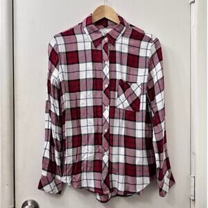 RAILS Small Flannel Red Plaid Soft Long Sleeve Hunter Scarlett Lightweight Comfy